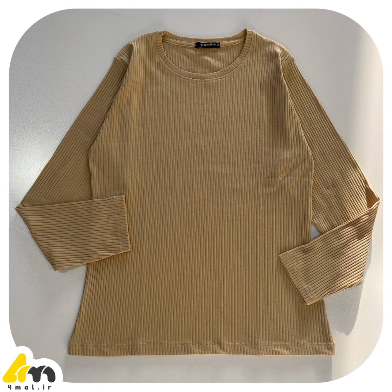بلوز آستین بلند کرکره ای فرمال - 4mal