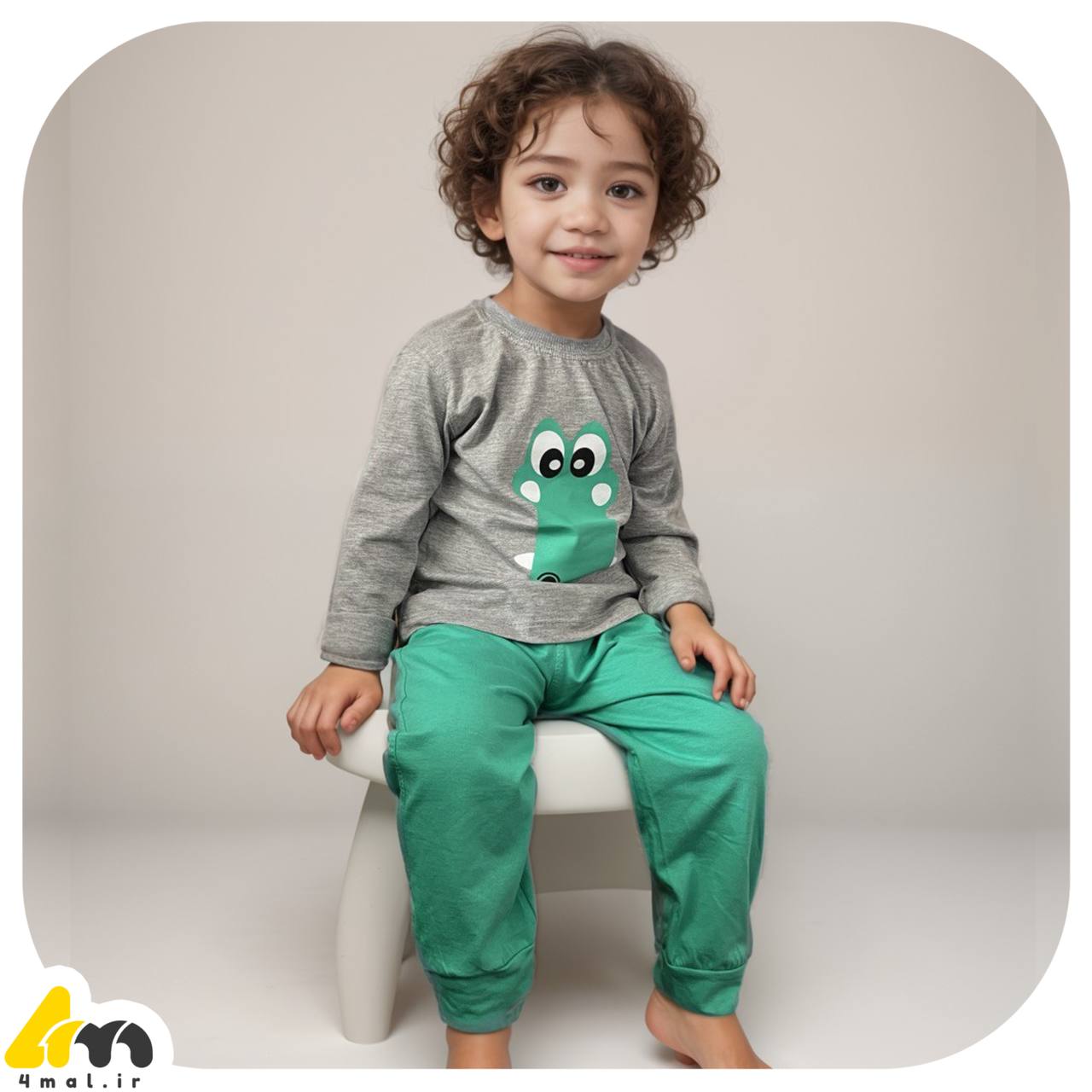 بلوز شلوار طرح تمساح فرمال - 4mal