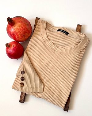 بلوز آستین بلند کرکره ای