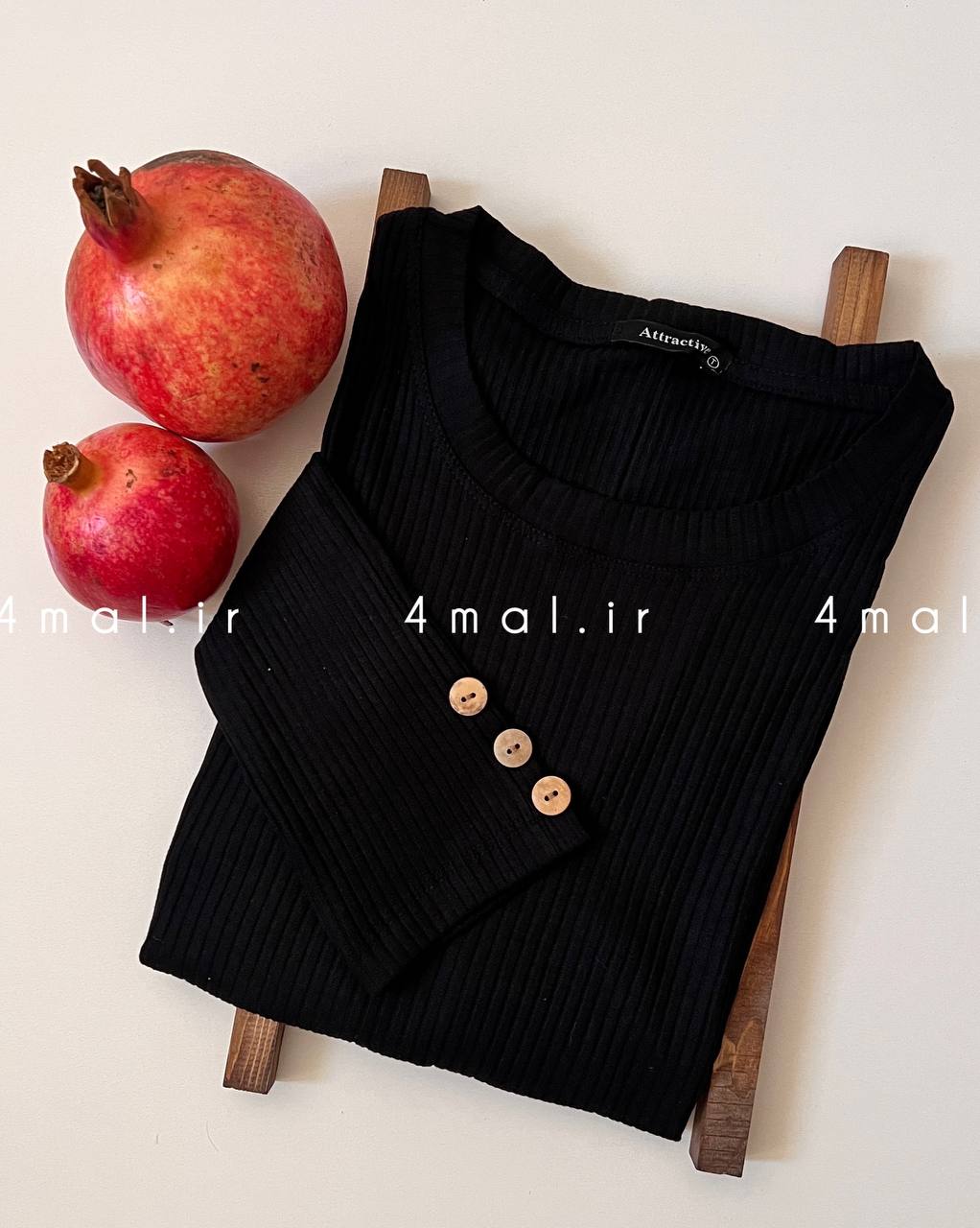 بلوز آستین بلند کرکره ای - فرمال 4mal