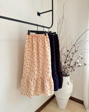 دامن بهاری توت فرنگی